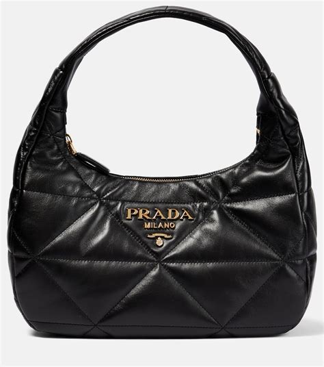 prada quilted shoulder bag gold chain|Women's Shoulder Bags .